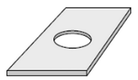 346 x 596 x 8 x Ø90mm