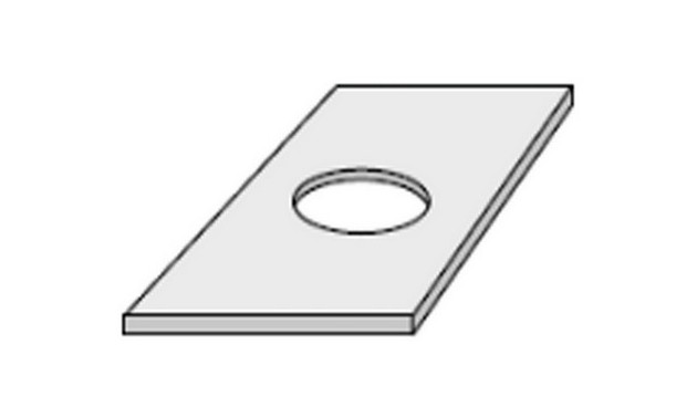 396 x 646 x 8 x Ø90mm