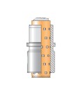 Bague complète N066R cage rouleaux N911